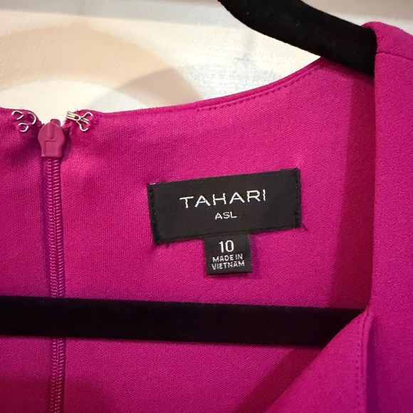 Tahari Magenta Dress, Size 10 - Picture 2 of 7